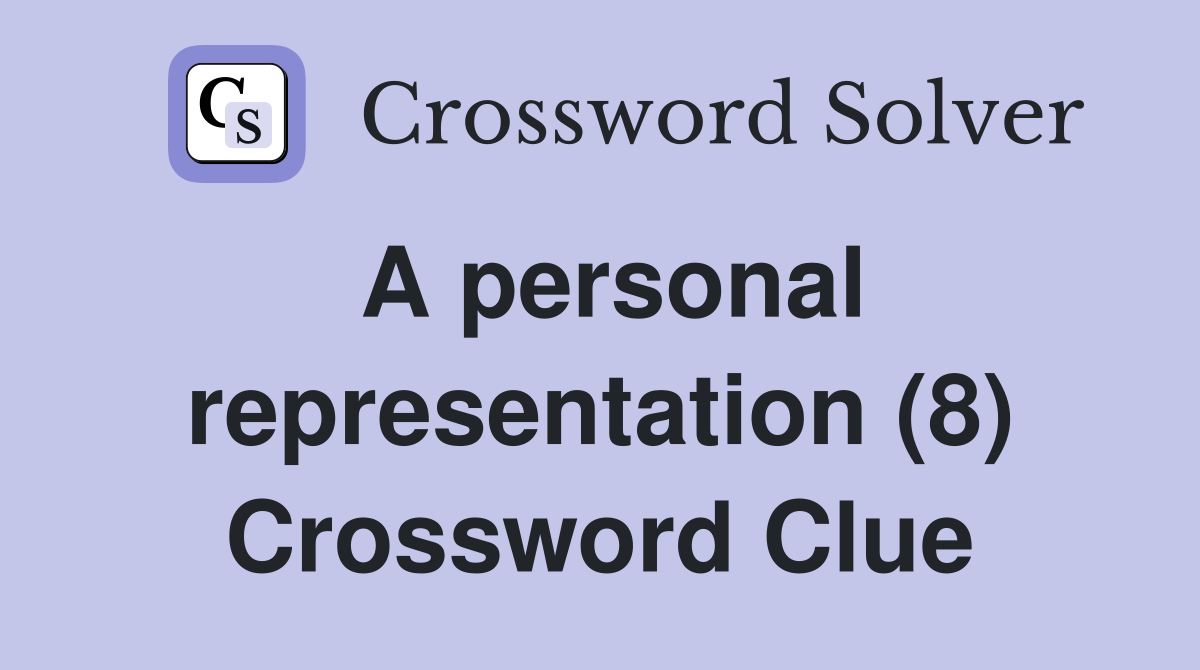 a representation crossword clue